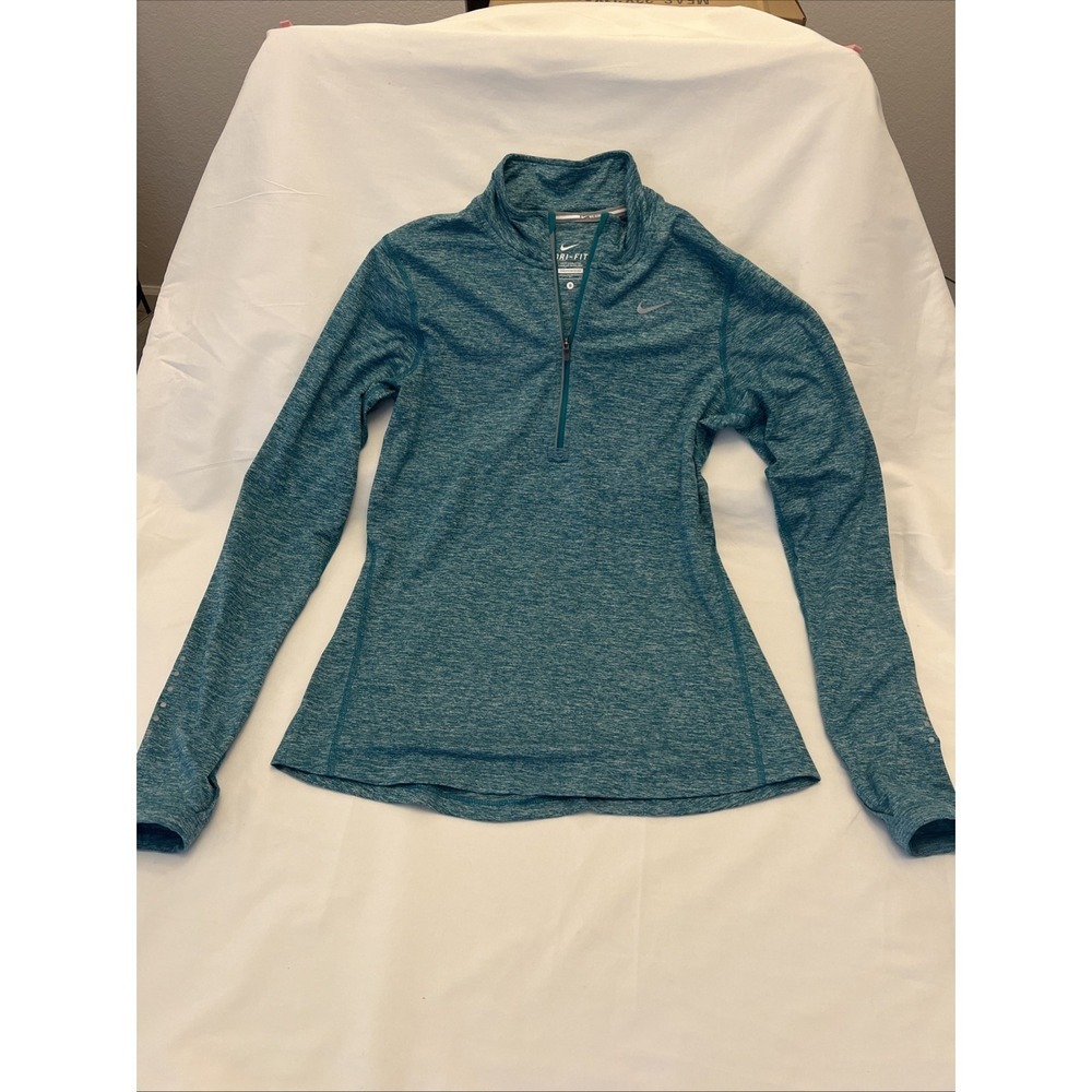 Nike Jacket Women Small Long Sleeve Lightweight Zip Up Element Turquoise Cruise
